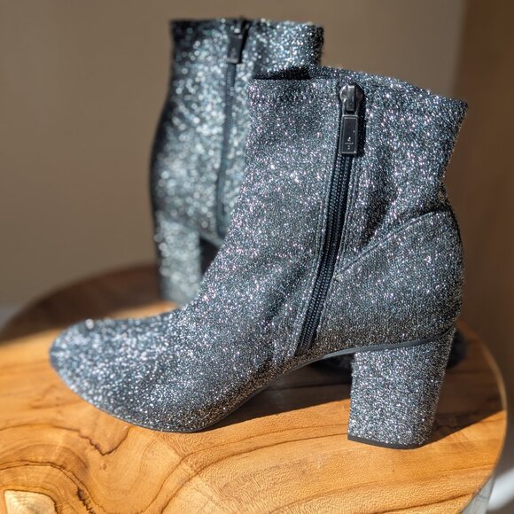 Kenneth Cole reaction block heel sparkle boot size 8.5 - Picture 2 of 7